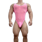 High-Cut Mesh Thong Bodysuit