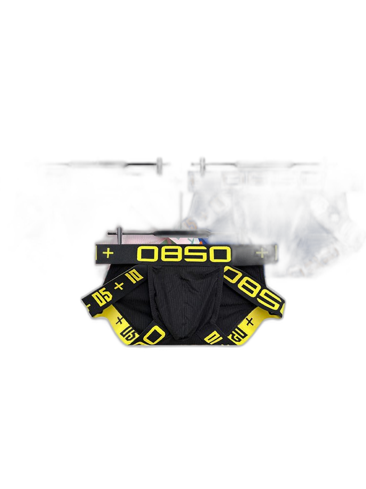 2 Pack Men's Breathable Personalized Low-Rise High-Elastic Briefs