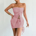 Strapless Sexy Bodycon Hot Girl Dress