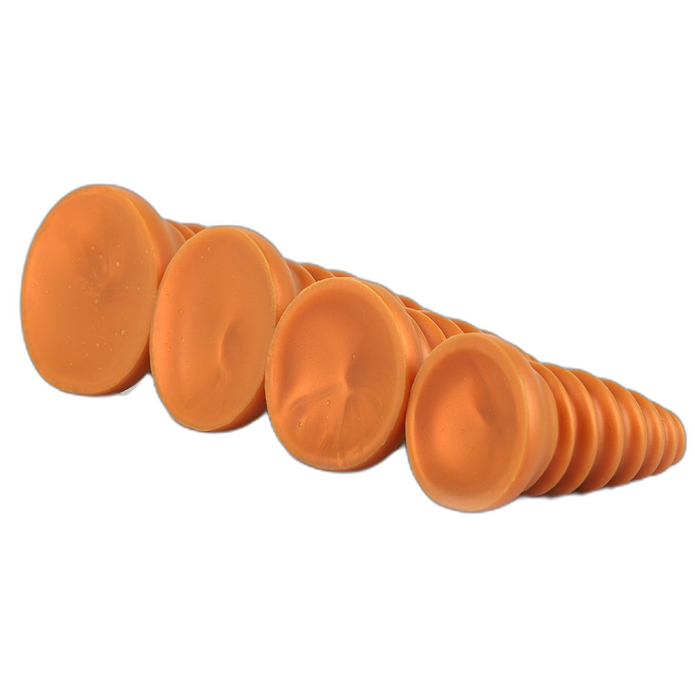 Milo - Ribbed Butt Plug - Soft Anal Dilator - Huge Anal Toy - Anal Sex Toy