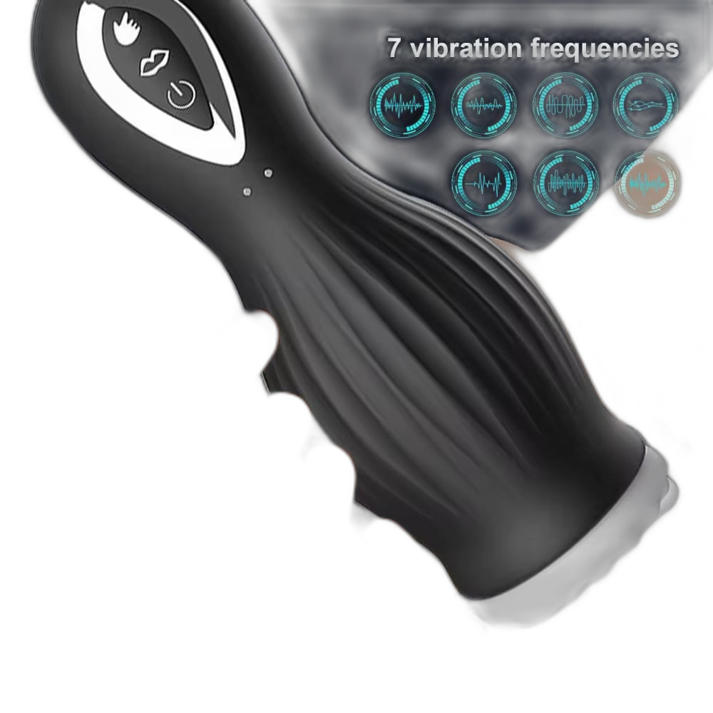 DragonLick - Silicone Male Masturbator - Vibrating & Suction Stroker