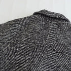 Medium Length Serrated Twill Overcoat Women's Clothes