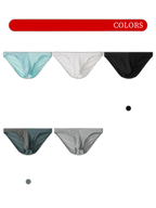 3 Pack Men's Mesh Sexy Low Waist Big Pouch Briefs