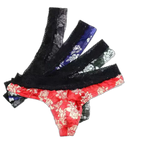 Floral Lace Thong