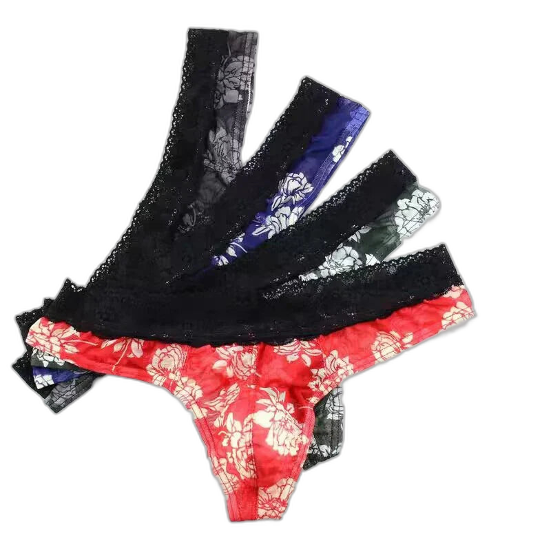 Floral Lace Thong