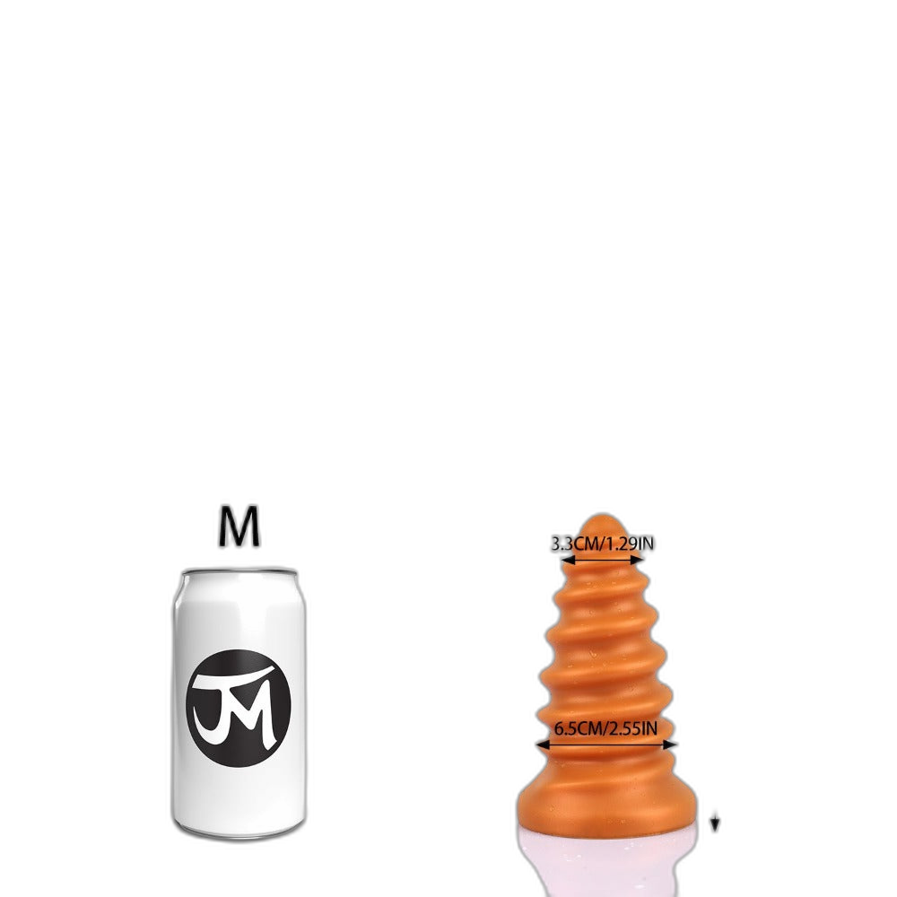 Milo - Ribbed Butt Plug - Soft Anal Dilator - Huge Anal Toy - Anal Sex Toy