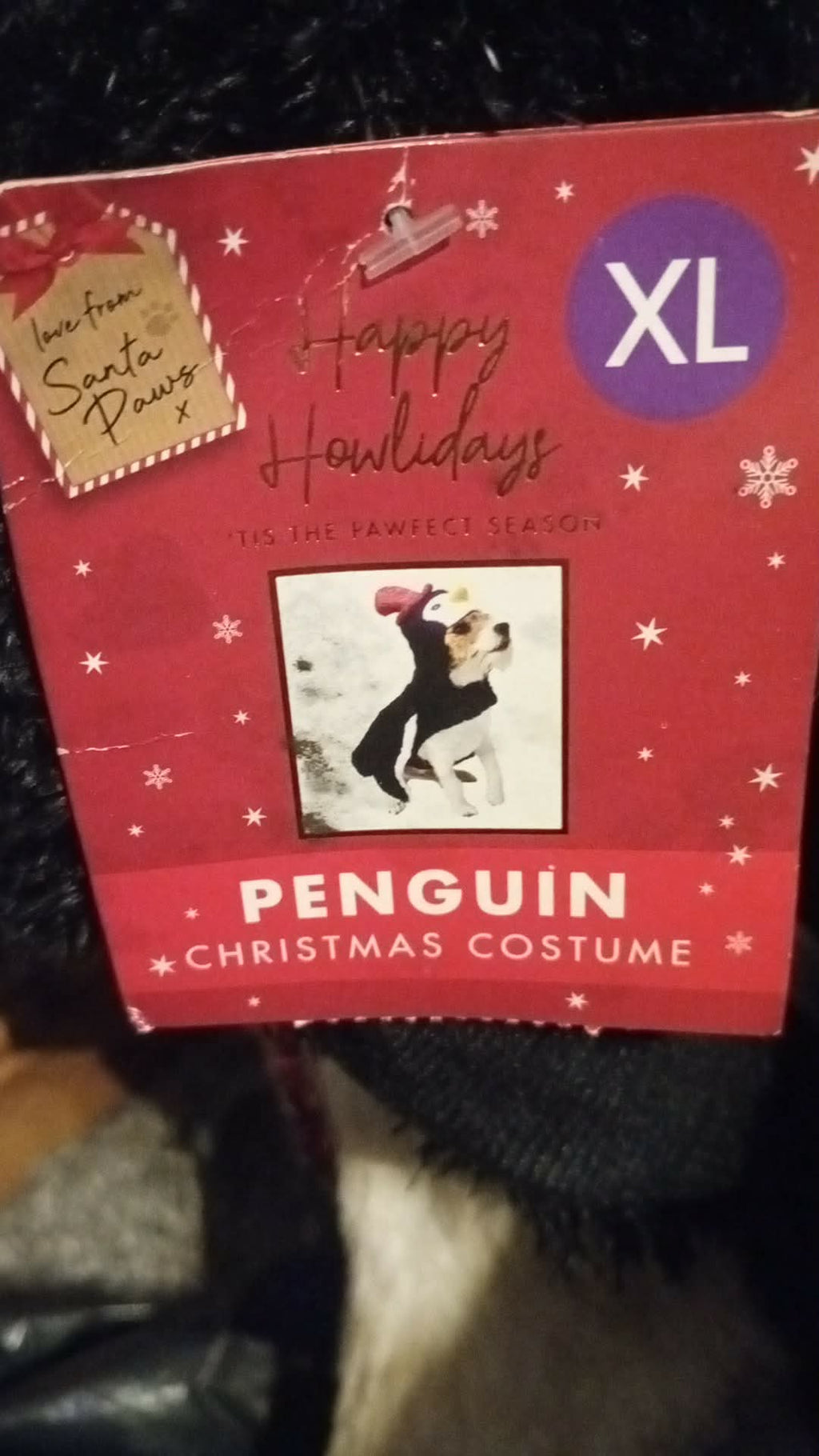 DOG FUN PENGUIN COSTUME XL