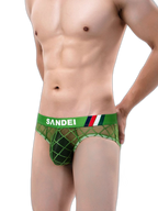 3 Pack Men's Low-Rise Lace Sexy Mesh Briefs And Thongs