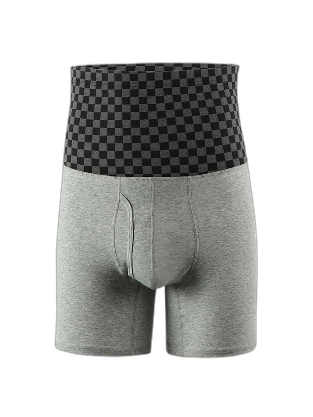 Men's Tummy Control Boxer Briefs With Functional Fly
