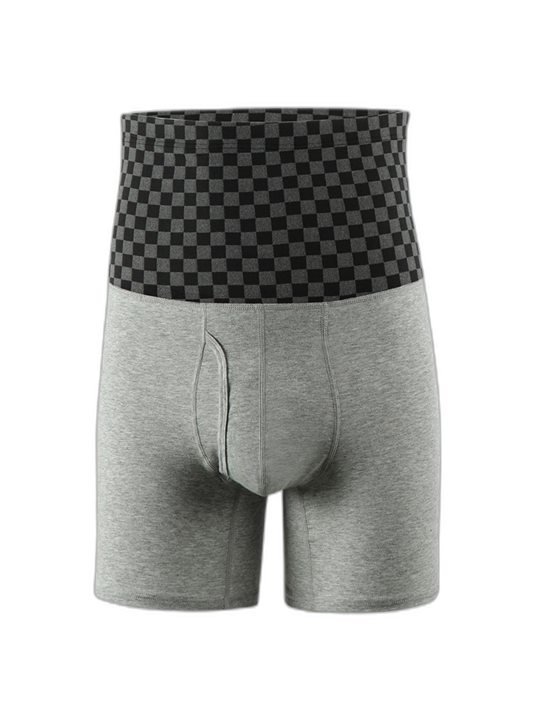 Men's Tummy Control Boxer Briefs With Functional Fly