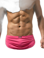 Men's Sexy Side Split  Boxers With Support Pouch