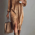 The Chic Edit – Women’s Button-Down Collar Casual Dress