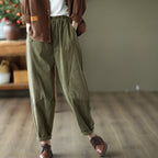 Retro Corduroy Harlan Pants Female