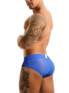 2 Pack Men's Low Rise Mesh Large Pouch U-convex Breathable Comfortable Briefs