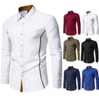 Contrast Color Shirt European And American Fashion Casual