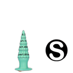 Christmas Tree Dildo - Silicone Butt Plug with Unique Layered Design - 3 Sizes