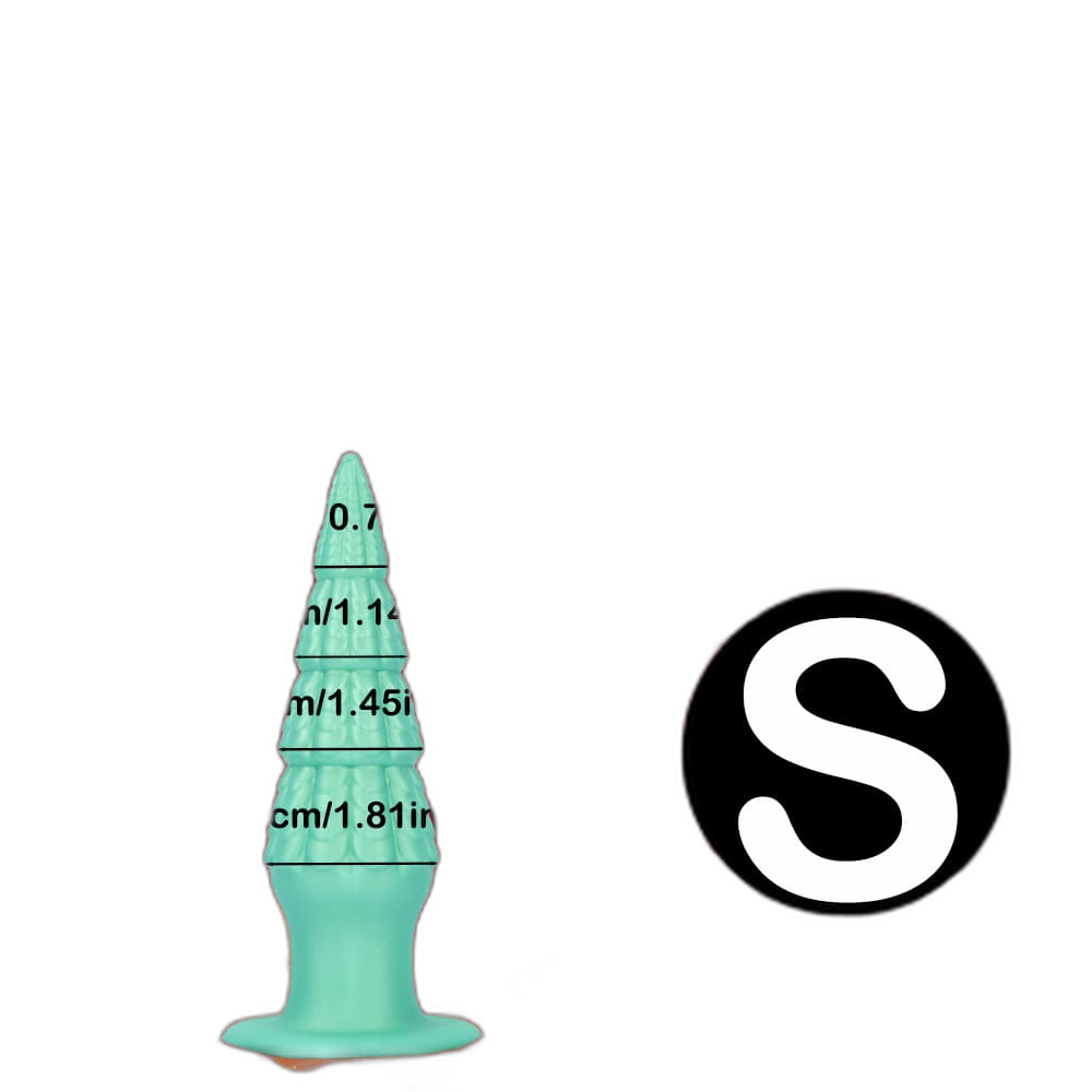 Christmas Tree Dildo - Silicone Butt Plug with Unique Layered Design - 3 Sizes