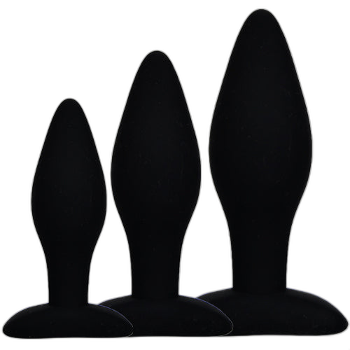 ruff GEAR Pure Silicone Butt Plug Anal Trainer Set