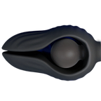 Petal - Inflatable Vibrating Butt Plug - Black Anal Dilator