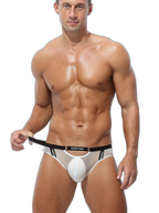 Men's Low Waist Narrow Waist Ice Silk Breathable Convex Pocket Briefs