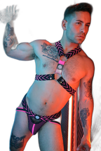 Breedwell Dickmatized Harness Neon Pink