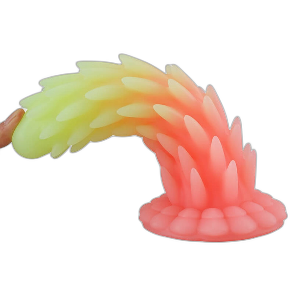 Burr - Spiked Dildo - Glow In The Dark Dildo - Silicone Dildo
