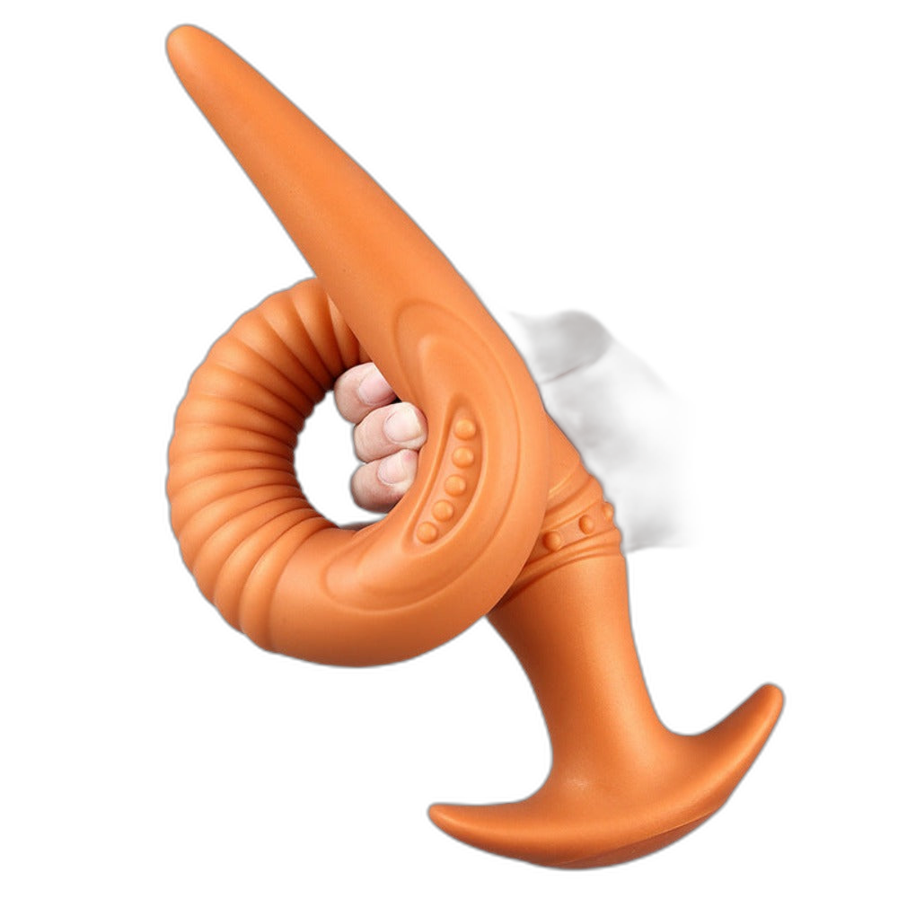 The Eel Anal Plug - Long Butt Plug - Ribbed Butt Plug