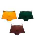 3 Pack Low Waist Boxers Briefs
