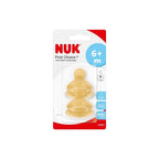 NUK First Choice+ Wide Latex Teats Medium Hole 6+ months
