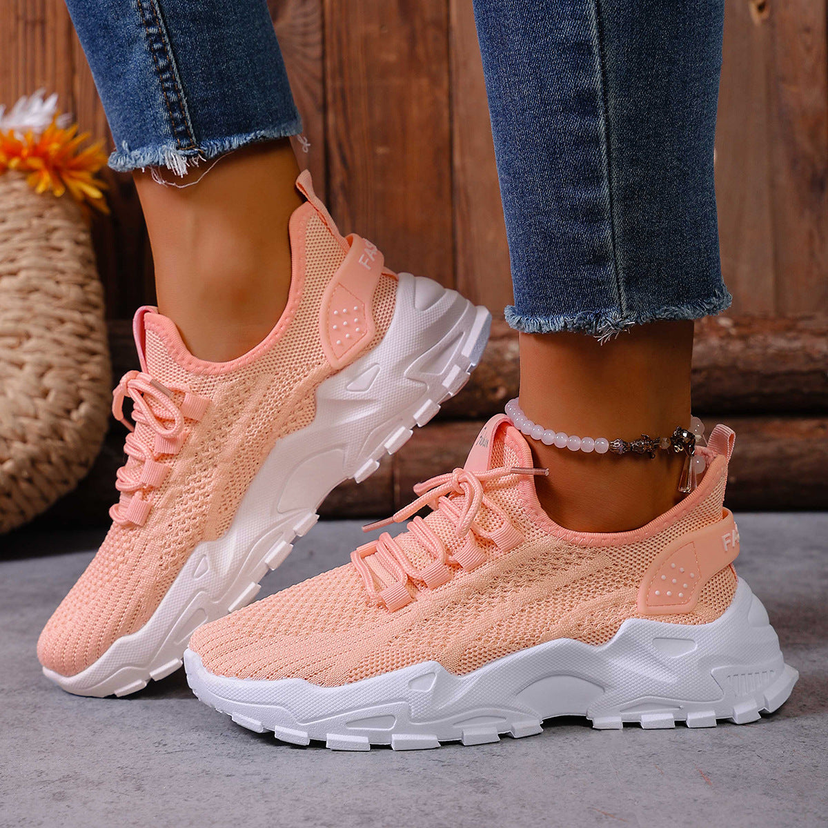 Women's Lightweight Mesh Sneakers Breathable Slip-On Casual Walking Shoes