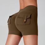 Sports Fitness Workwear Pocket Training Peach Quick-dry Butt-lifting Yoga Pants
