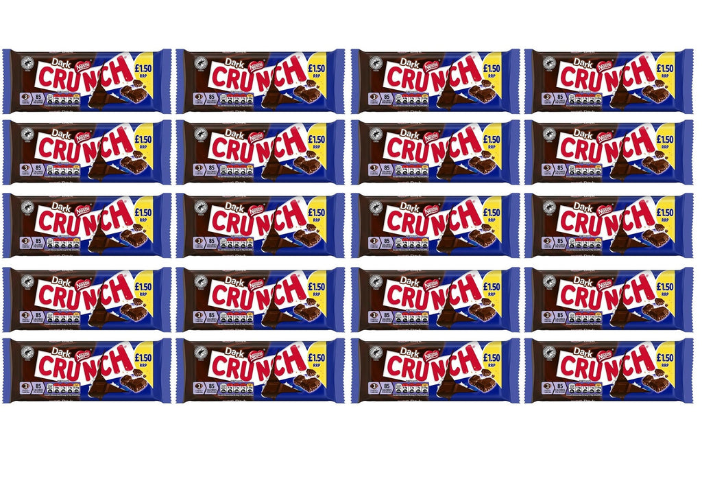 20 x Nestle Crunch Dark Bar - 100GM