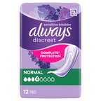 4 x Always Discreet Normal  - 12 PACK