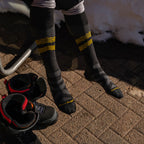 Mens Knee High Merino Wool Ultra-Lightweight Ski Snowboard Socks