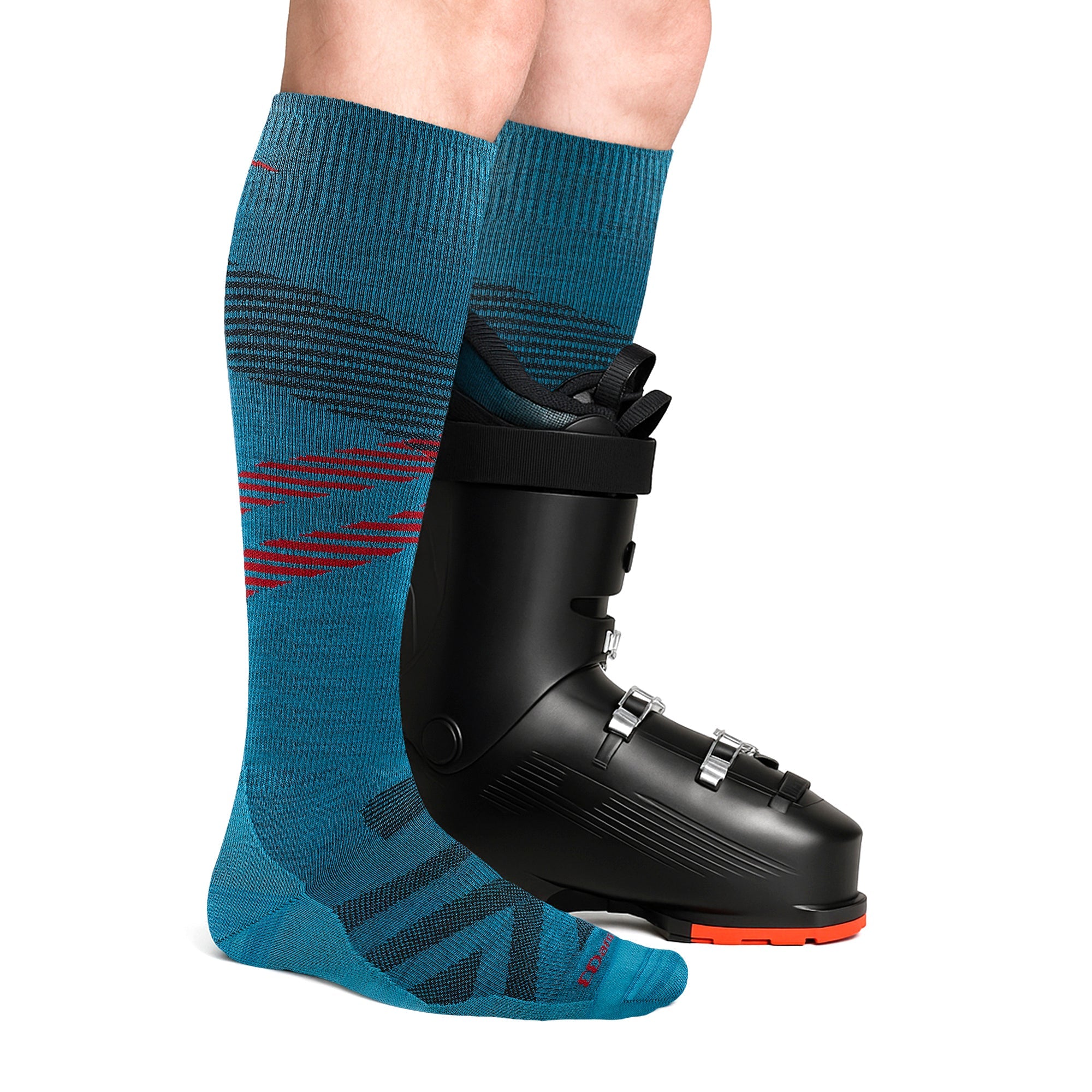 Mens Knee High Merino Wool Ultra-Lightweight Ski Snowboard Socks