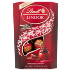8 x Lindt Lindor Double Chocolate Truffles Box Cornet - 200G