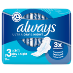 16 x Always Ultra Night - 9 Pack