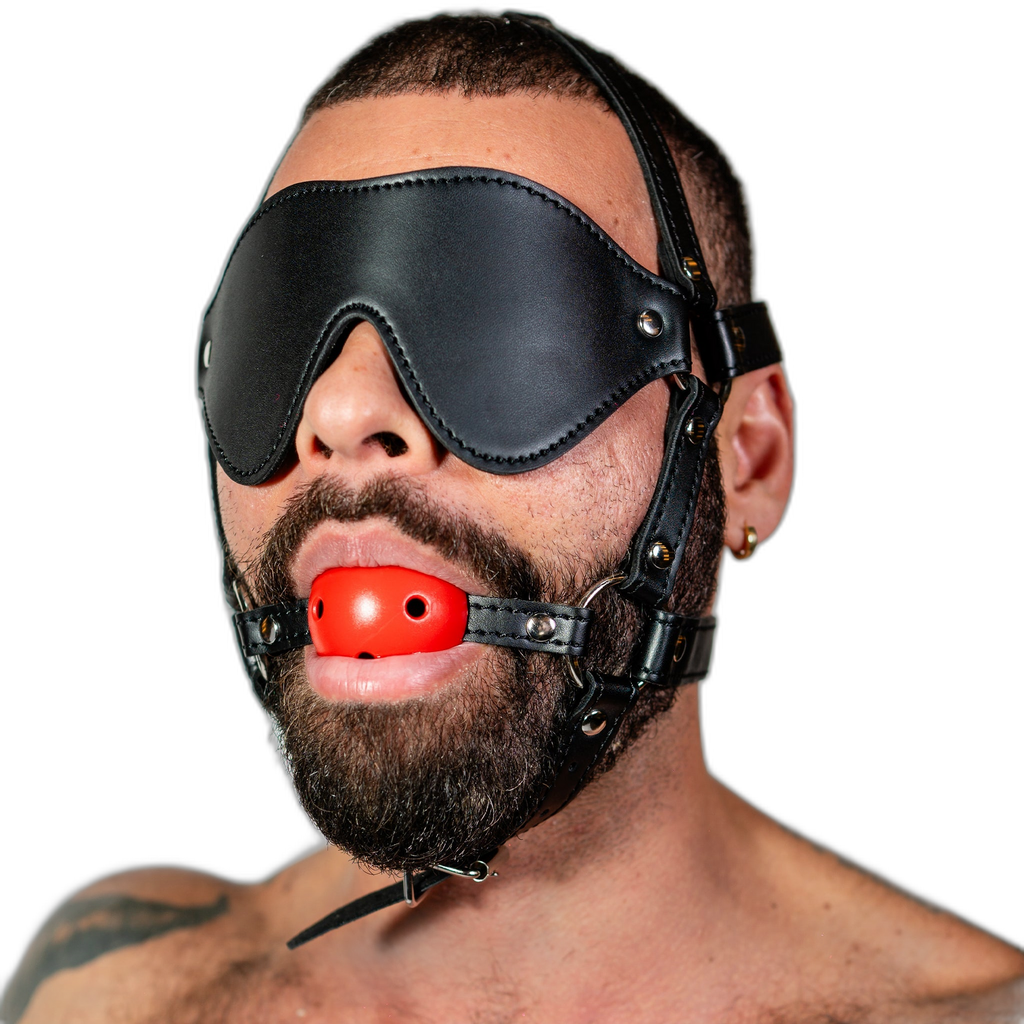ruff GEAR Rein Harness with Breathable Ball Gag