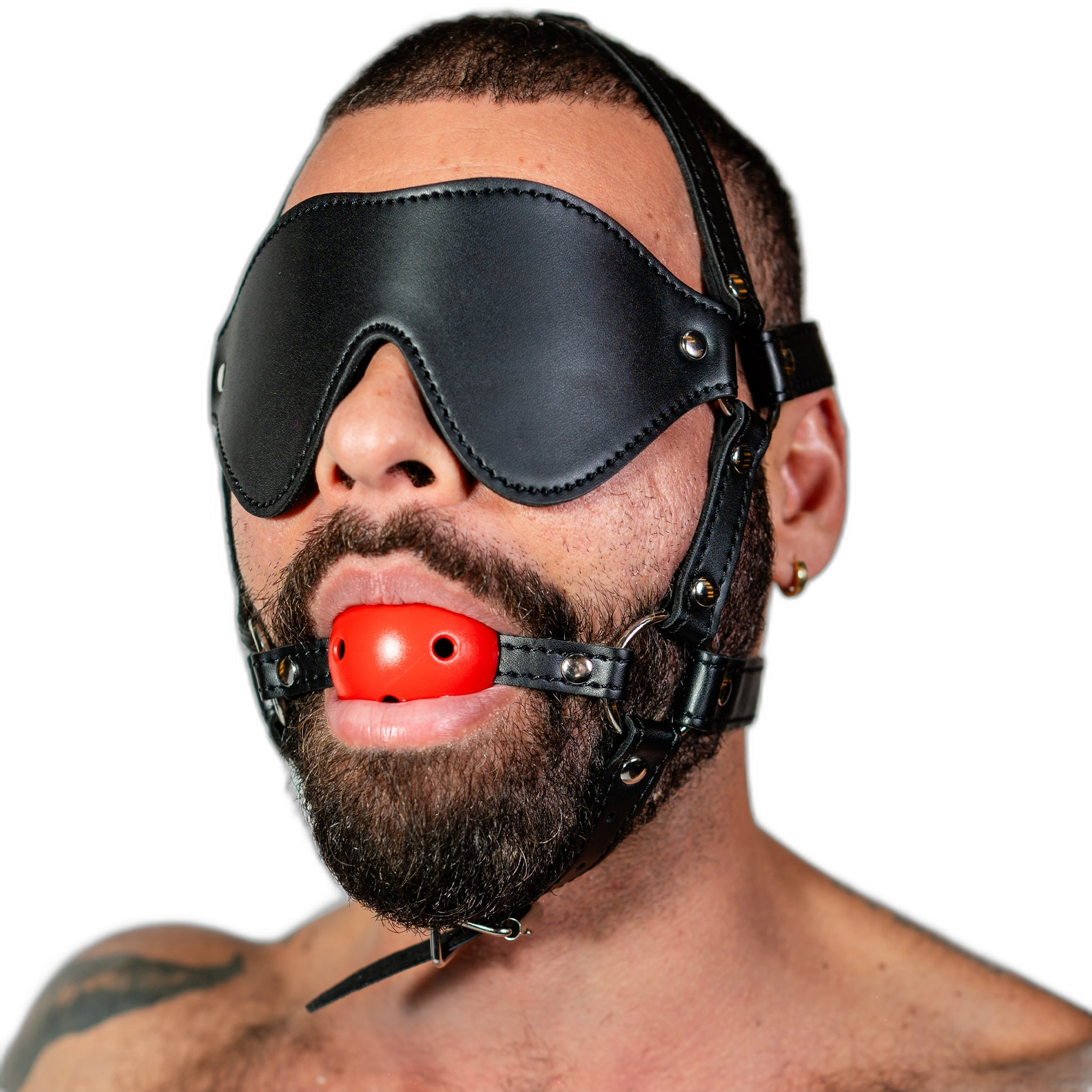 ruff GEAR Rein Harness with Breathable Ball Gag
