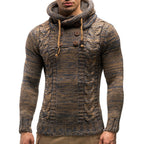 Turtleneck hooded sweater