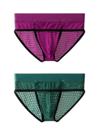 2 Pack Men's Lace Breathable Briefs