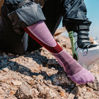 Ladies Over-the-Calf Lightweight Ski Snowboard Merino Cushioned Socks