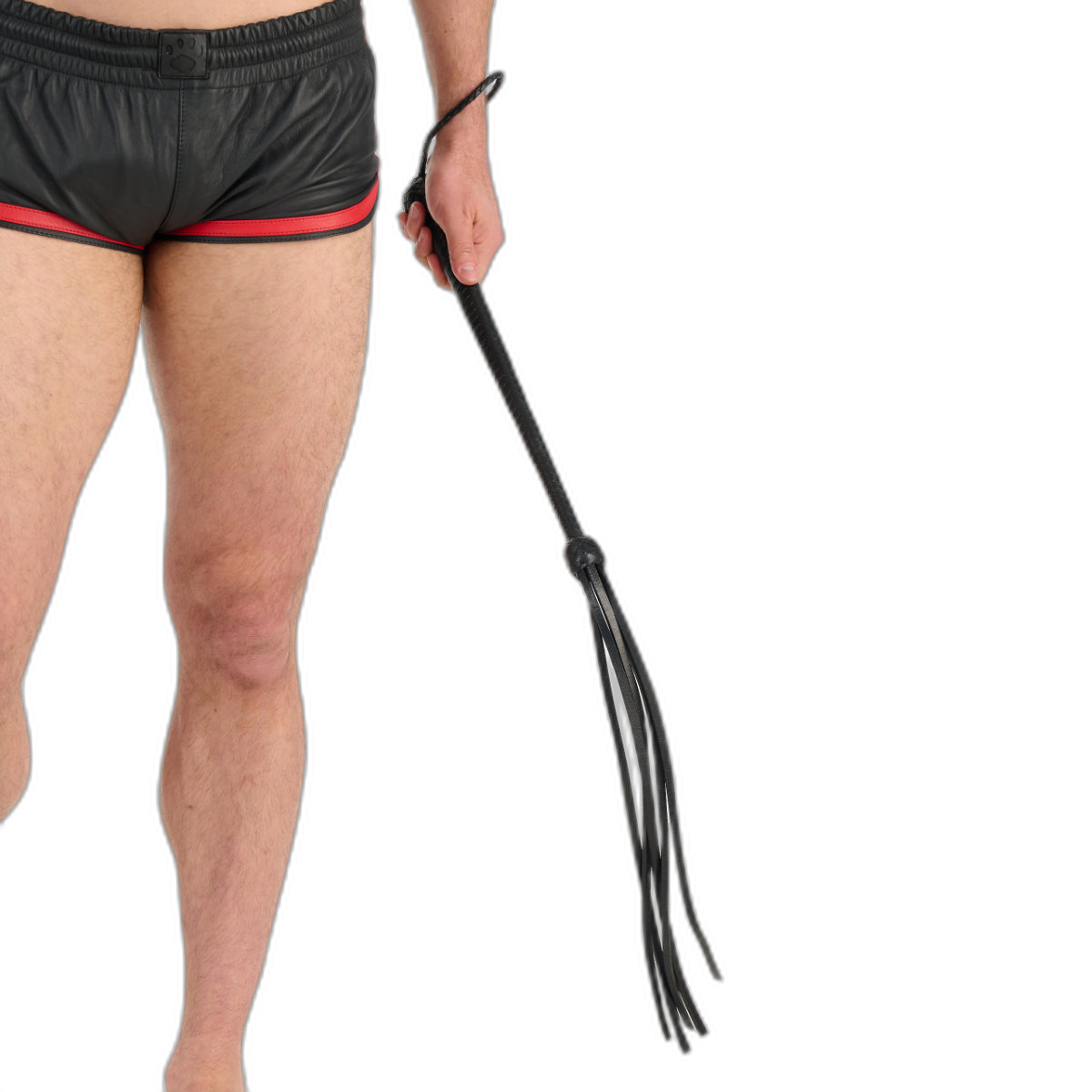 Prowler RED Long Handled Whip Black