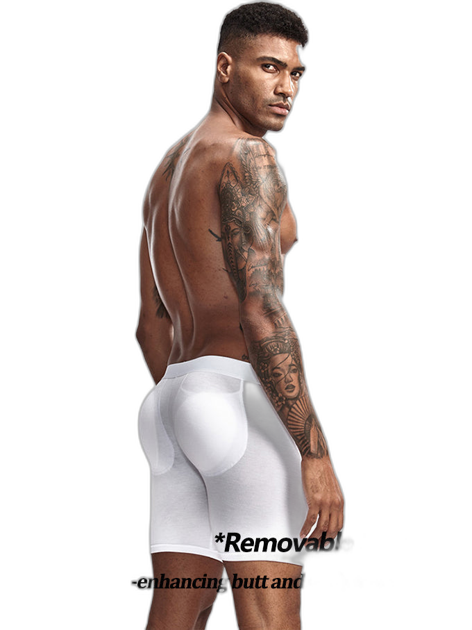 Men's U Convex Boxers Briefs Butt Enhancer Underwear