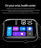 Premium Smart Waterproof Watch - IP67 Fitness Tracker with Bluetooth 5.2 | 1.69" HD Display