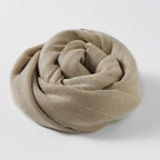 Artistic Sunscreen Solid Color Cotton And Linen Scarf