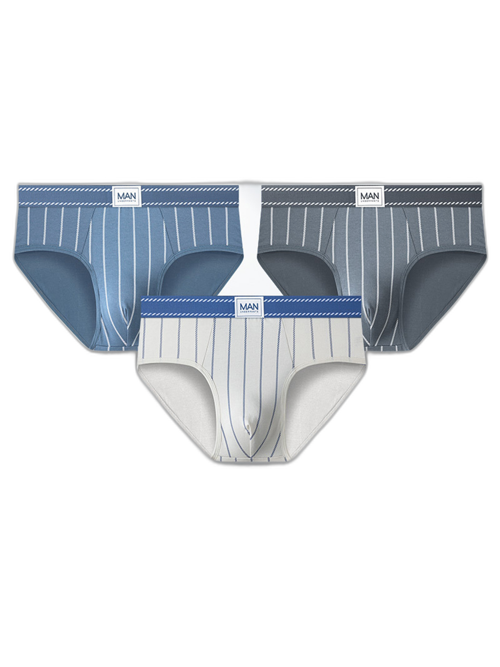 3 Pack Men’s Classic Striped Briefs