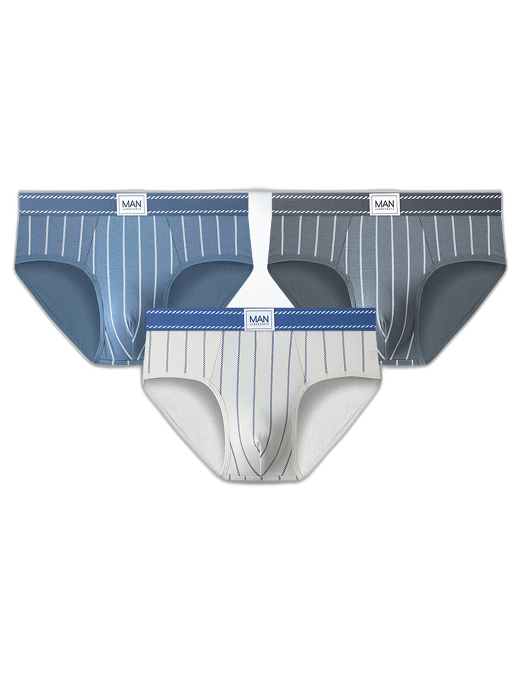 3 Pack Men’s Classic Striped Briefs