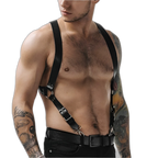 Adjustable Suspender Leather Harness
