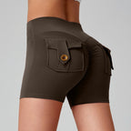 Sports Fitness Workwear Pocket Training Peach Quick-dry Butt-lifting Yoga Pants